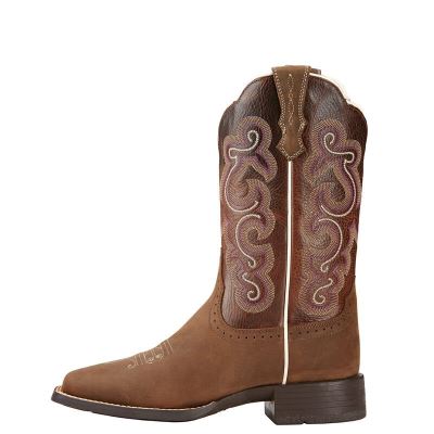 Ariat Quickdraw Kahverengi Western Csizma Bayan (32580-980)